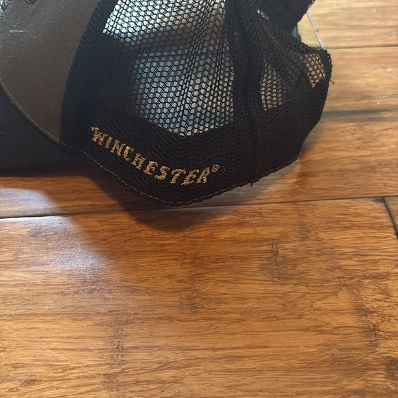 Winchester Snapback Hat Cap Black Gray Mesh - Picture 5 of 11